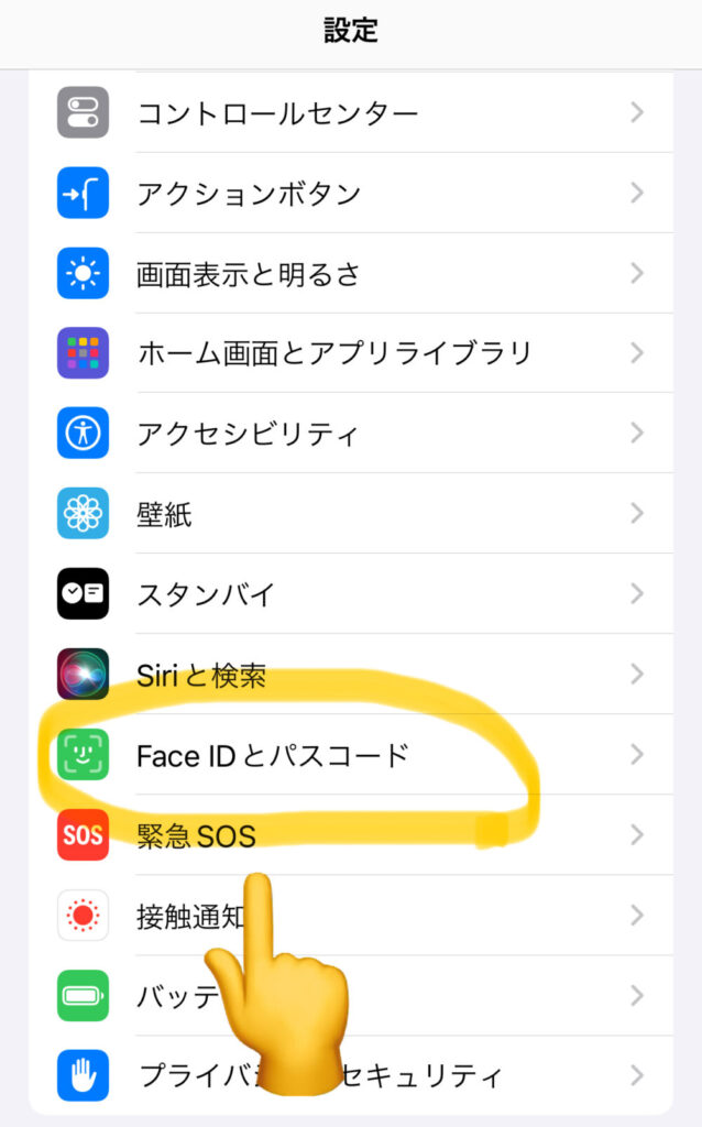 iPhone画面注視機能1